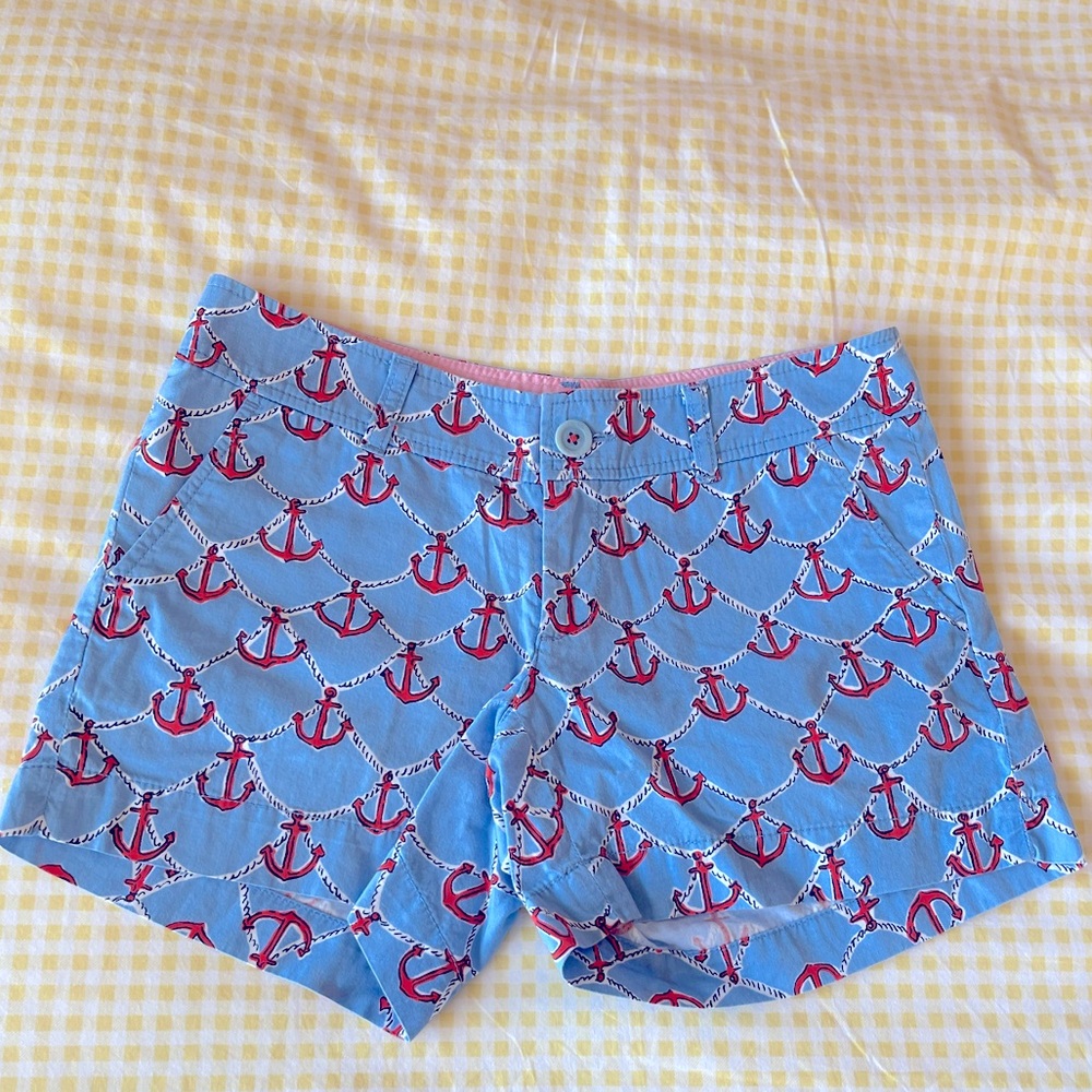 Lilly Pulitzer blue anchor shorts